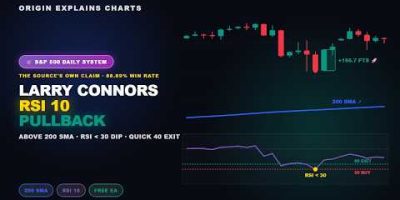 Larry Connors RSI 10 Pullback On S&P 500 Daily π―