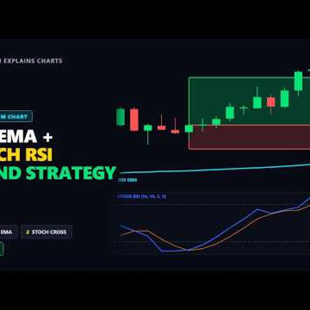 The 200 EMA + Stochastic RSI Strategy On TradingView 🎯