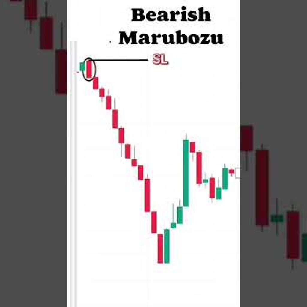 🤞🏼Bearish Marubozu Candlestick Pattern #marubozu #candlestickpattern #forex #crypto #trading #shorts