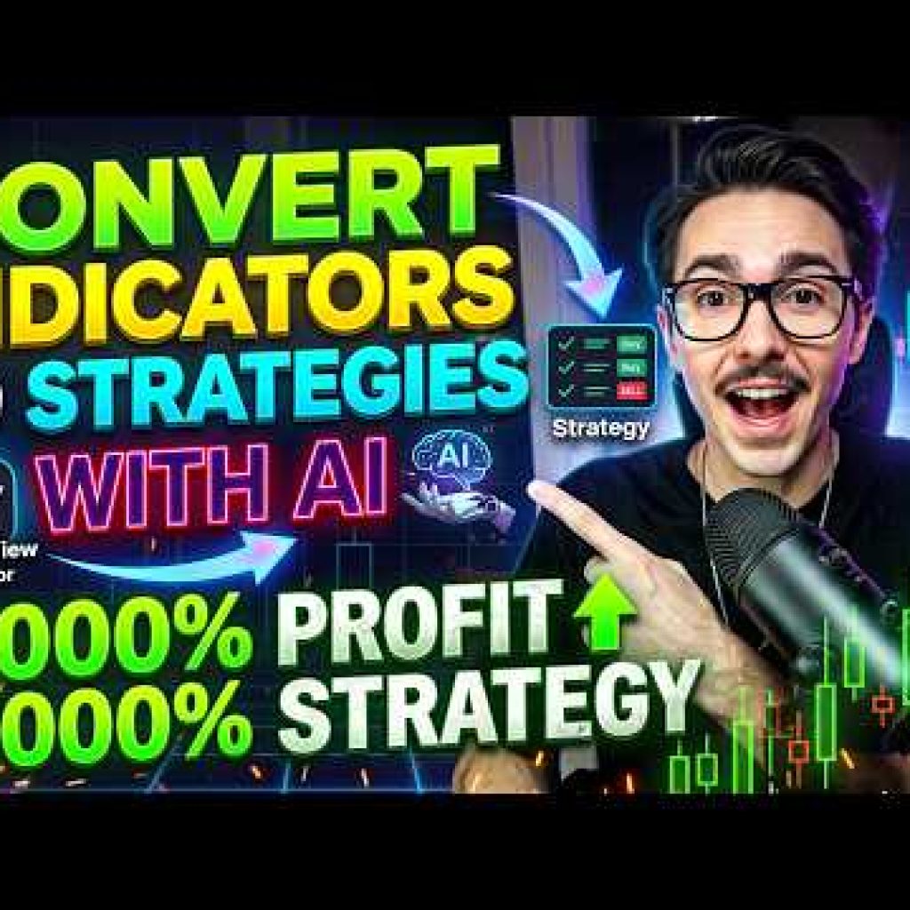 Convert the best Indicators into TradingView Strategies with AI