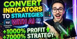 Convert the best Indicators into TradingView Strategies with AI