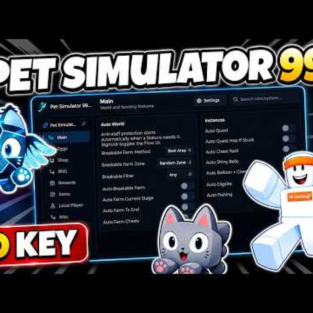 KEYLESS 🎲 Pet Simulator 99 Script 2026 – Auto Farm, Auto Tap, Infinite Pet Speed + NEW Event OP