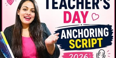 Best Teachers Day Anchoring Script in English 2026 | Two Anchors Full Script| Teachers Day Programme