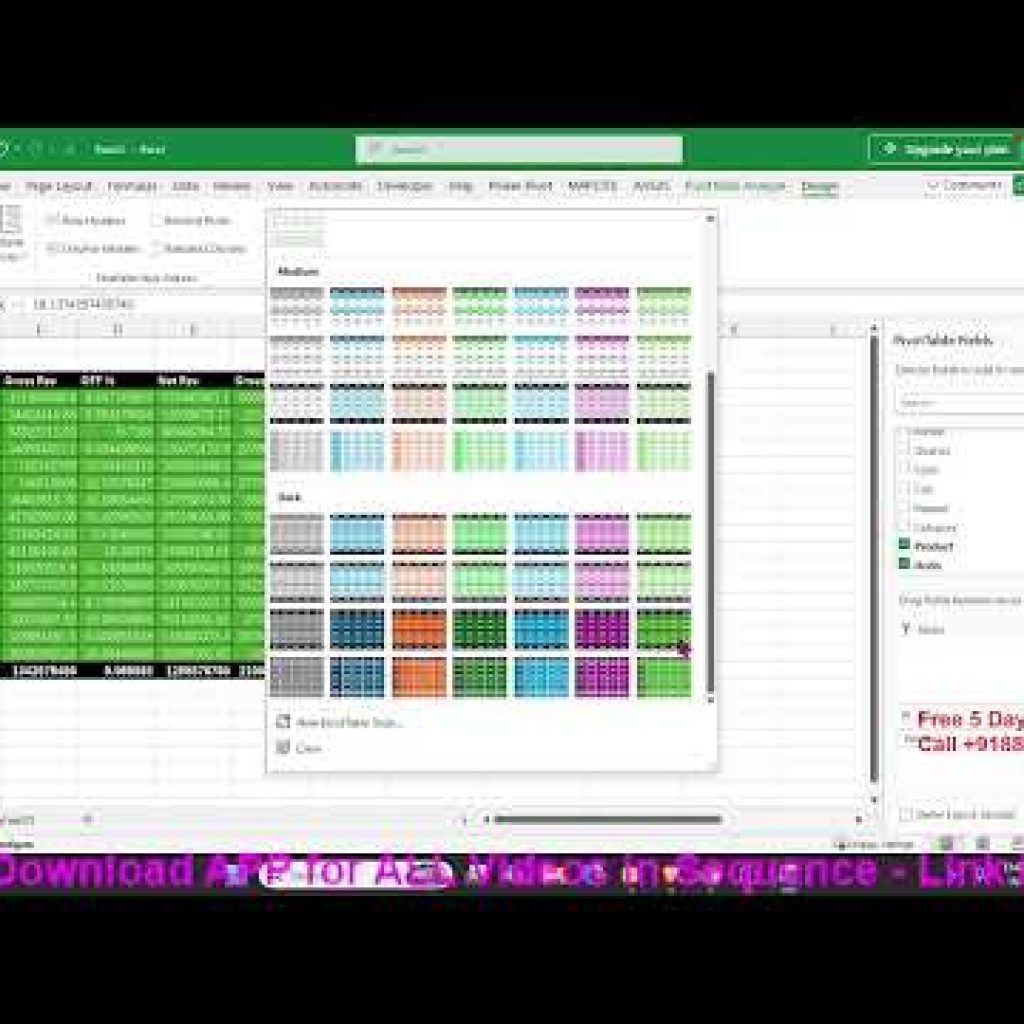 Pivot in Excel