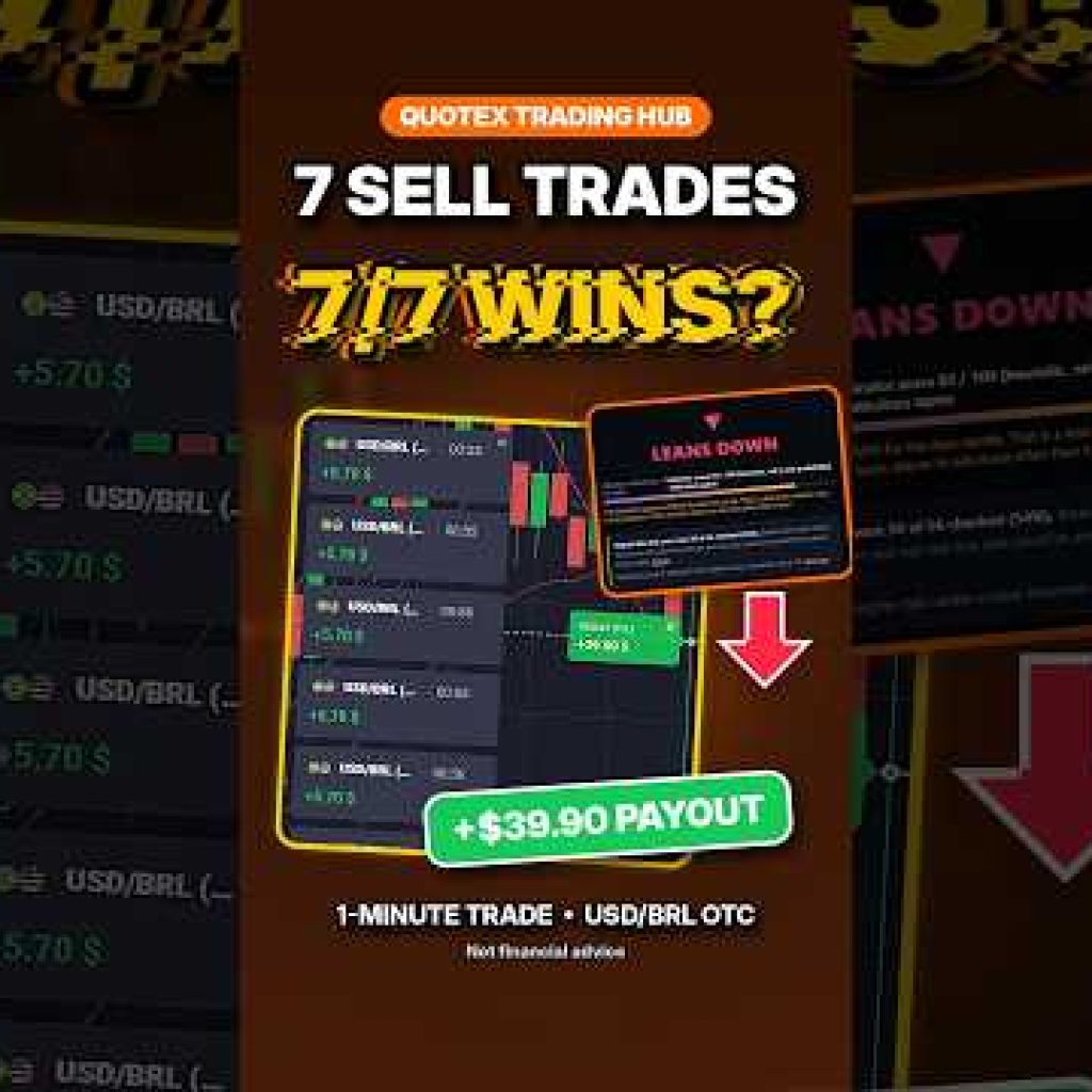 My AI Said DOWN… So I Sold 7 Times on Quotex 📉 #Quotex #Shorts #TradingSignals