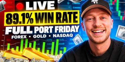 Live Trading Forex, Gold & NQ (XAUUSD FULL Port FRIDAY!)