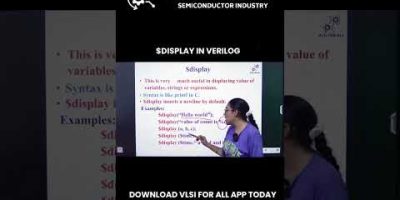 Learn VERILOG in Hindi: $display in Verilog | Best VLSI Courses – Download VLSI FOR ALL App