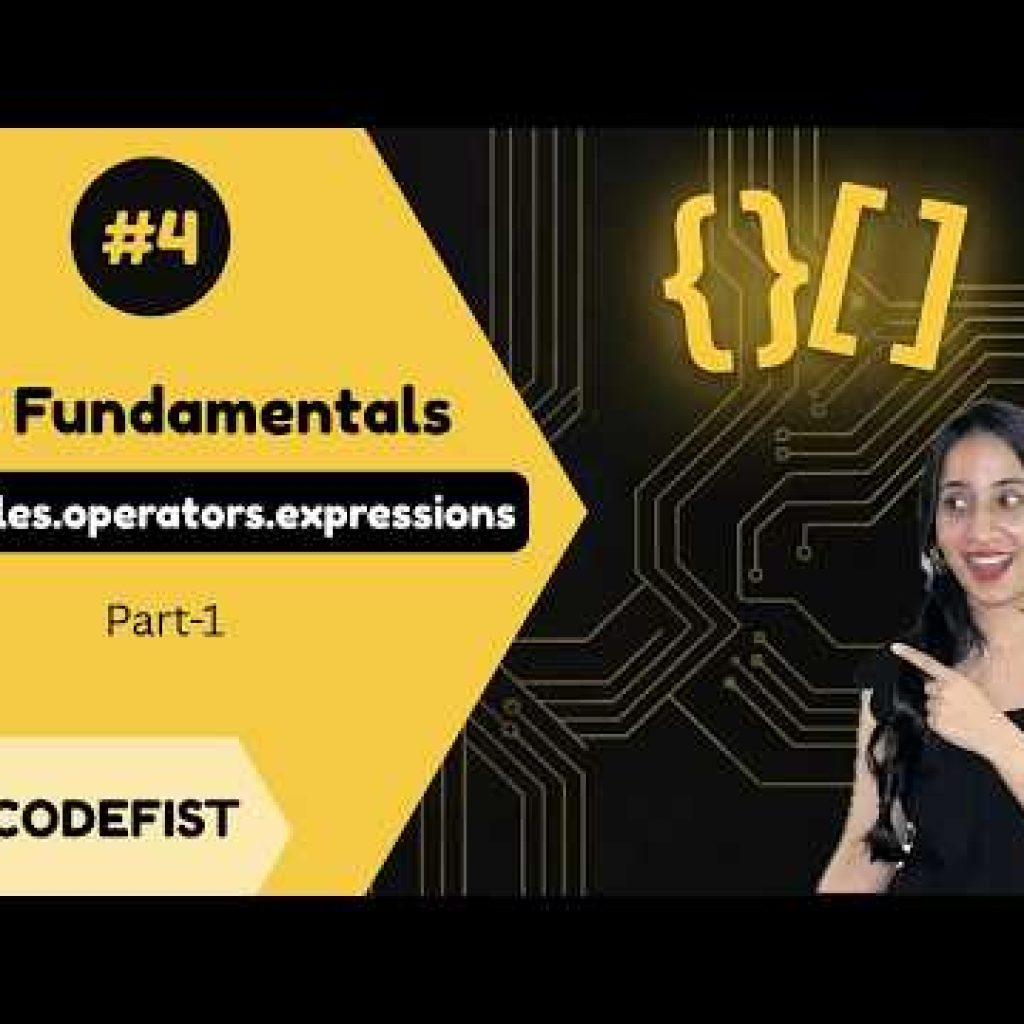 #4 – The Building Blocks of JavaScript | | Variables, Operators, Expressions & Statements