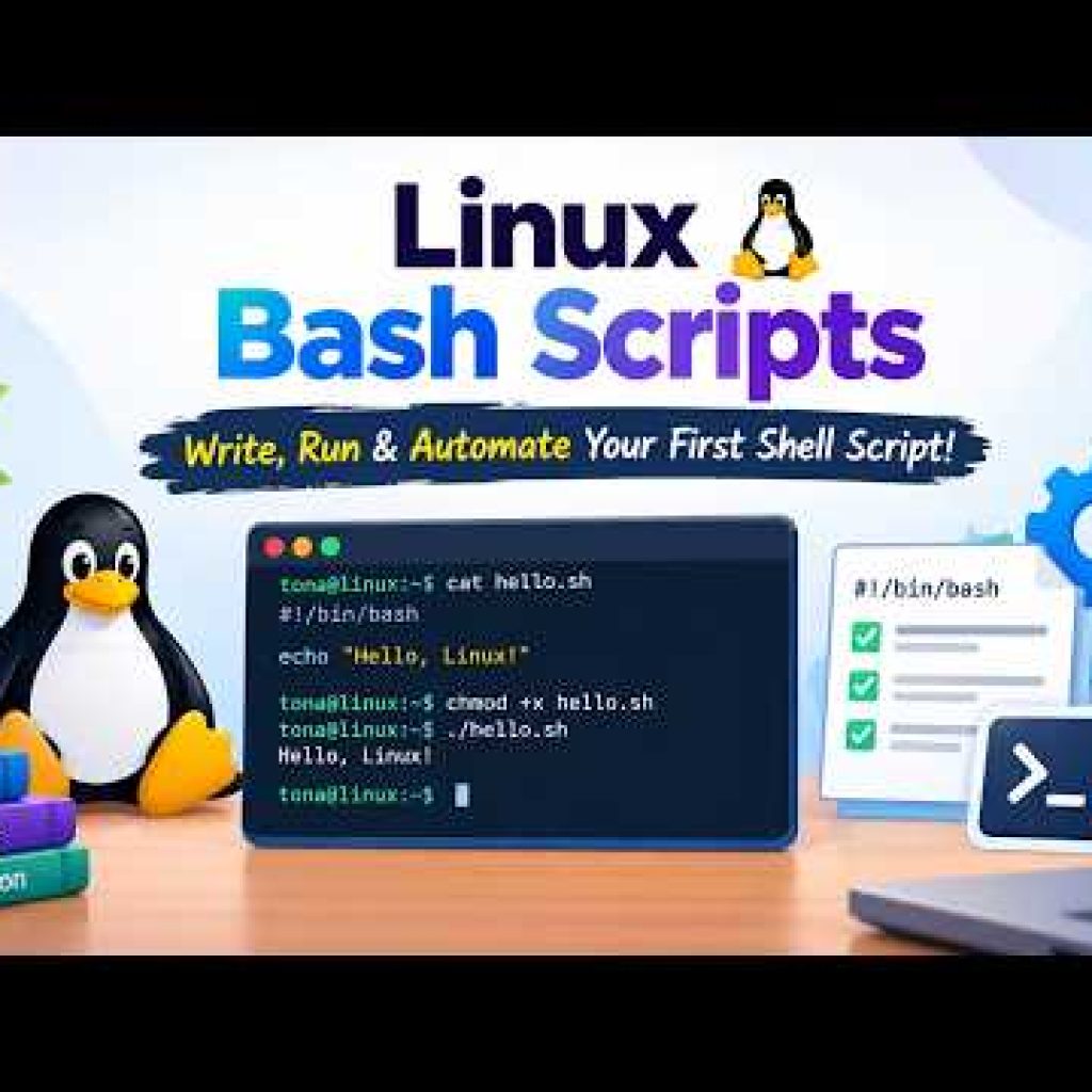 Linux Bash Scripts – Write, Run & Automate Your First Shell Script!