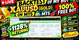 🔥 FREE XAUUSD GOLD TRADING BOT FOR MT5 | 1128%+ BACKTEST RETURN | FREE MT5 EA | XAUUSD FREE BOT