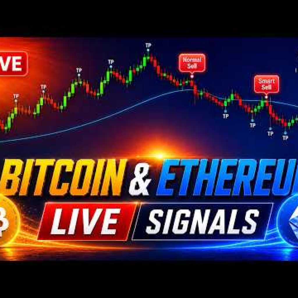 🔴 LIVE Bitcoin BTC & Ethereum ETH Signals | 5-Min Chart 24/7