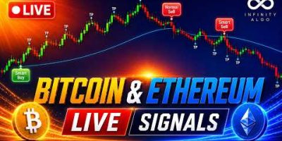 π΄ LIVE Bitcoin BTC & Ethereum ETH Signals | 5-Min Chart 24/7