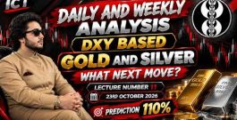 ICT & SMC Daily & Weekly Analysis & prediction Gold (XAUUSD) & Silver (XAGUSD) 23rd Oct 2026
