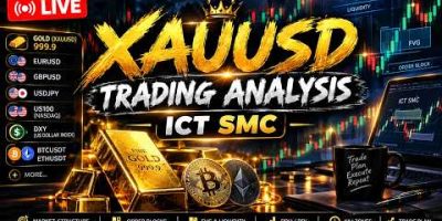 XAUUSD LIVE 🔴 Gold Trading Analysis | ICT SMC | Forex, DXY & Crypto