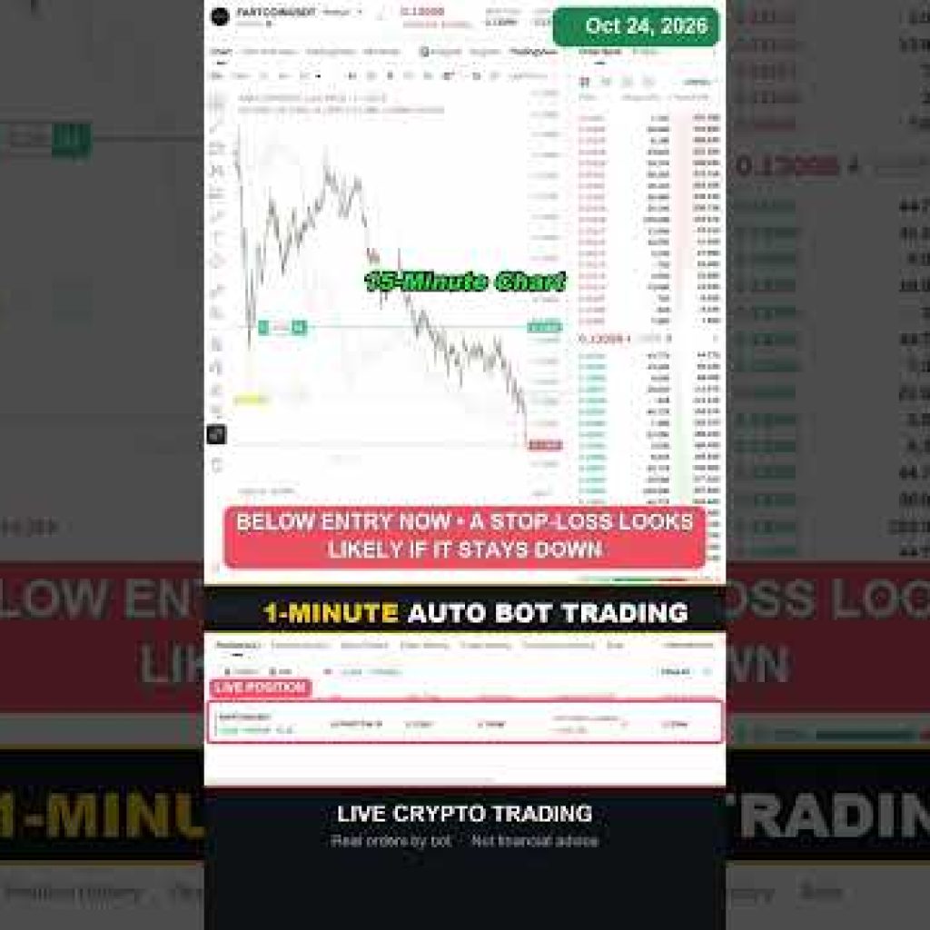 Watch My Bot Trade Crypto LIVE 🤖📈 1-Minute Auto Trading #stockmarket #trading #cryptocurrency