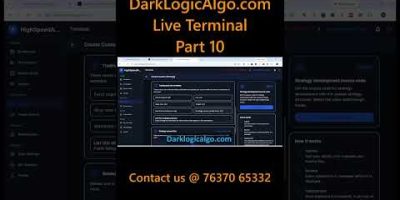 Dark Logic Algo – Fully Automated Trading Bot for Nifty & BankNifty | Scalping, HFT, Android Version