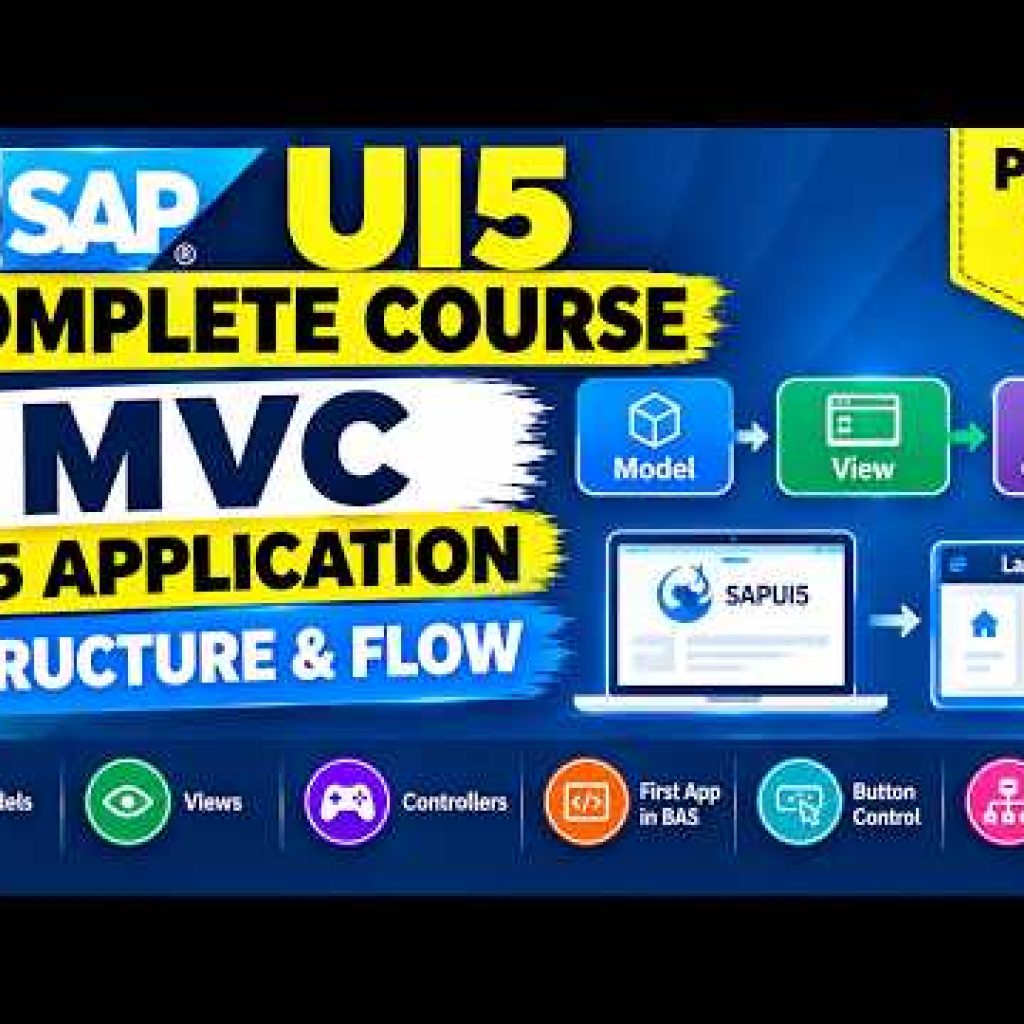 SAPUI5 Complete Course | Part 2 | MVC, Application Structure & Controls | SAPUI5 and Fiori Training