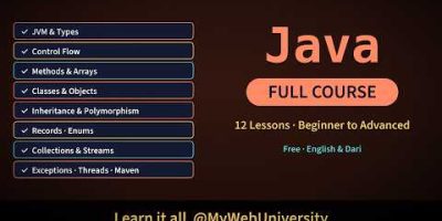 Java Full Course for Beginners to Advanced (12 Lessons)