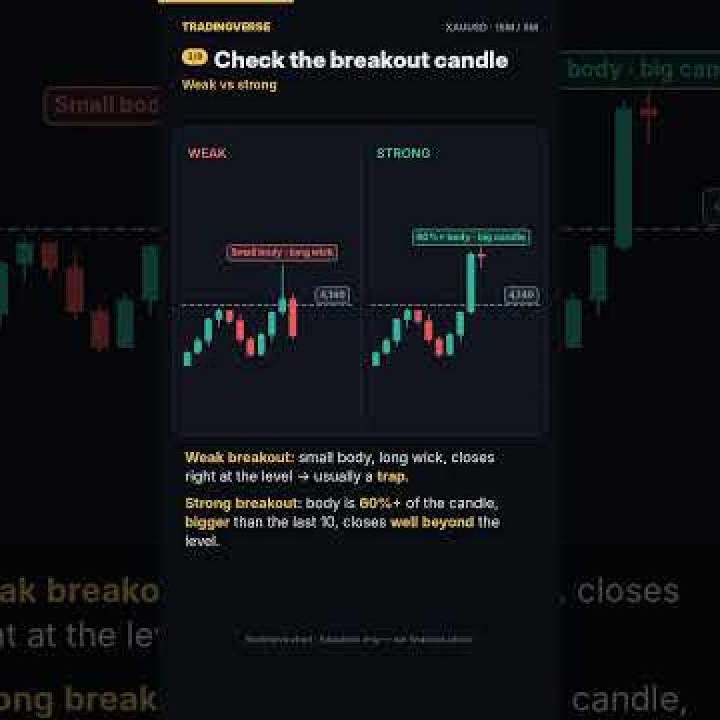 Break and Retest Strategy for Gold (XAUUSD) | Works on Forex & Crypto Too #shorts